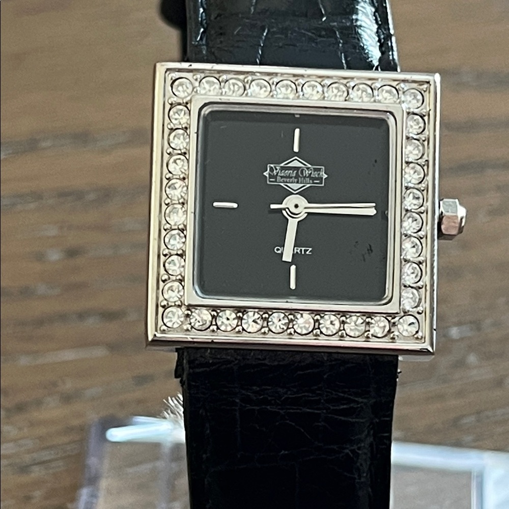 Victoria Wieck Beverly Hills Square Watch with Crystal Accents - Picture 3 of 13